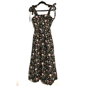 Joie Dress Small Womens Small Aline Maxi Floral Sleeveless Boho Smoked